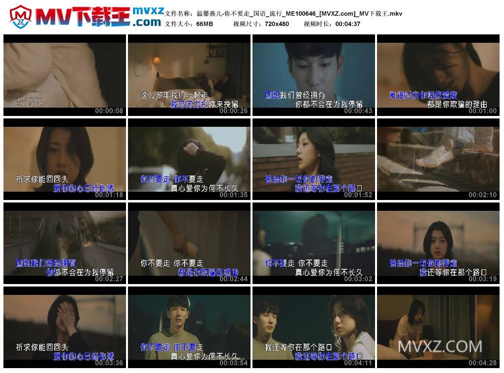 温馨燕儿-你不要走_国语_流行_ME100646